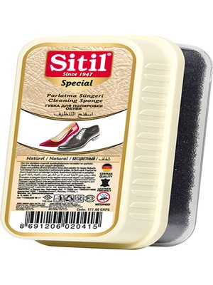Sitil Geniş Kutulu Parlatıcı Sünger Special - Naturel