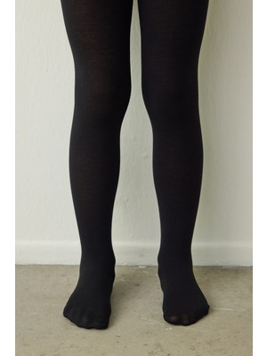 Penti Siyah Pretty Extra Cotton Külotlu Çorap