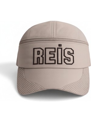 Tesbihname Isme Özel Nakışlı Krem Mikro Kumaş Ayarlanabilir Unisex Tenis Şapkası