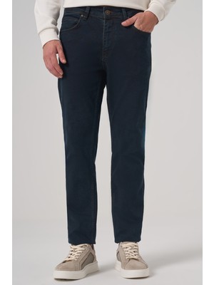 Morven  Erkek Kahve Denim 5 Cep Dynamic Fit Jean Kot Pantolon
