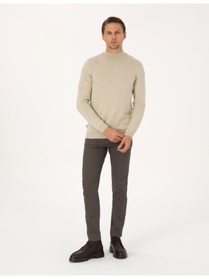 Pierre Cardin Erkek Kahverengi Slim Fit Jean Pantolon 50317311-VR197