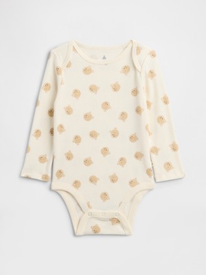 Gap Bebek Krem Brannan Bear Detaylı Bodysuit
