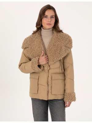 Pierre Cardin Kadın Bej Comfort Fit Mont 50308993-VR011