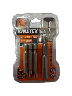 Kinetex Kınetex Bits Set 4in1 KTX-3081 Renk Turuncu