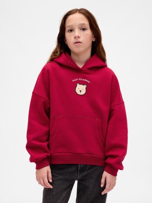 Gap Kız Çocuk Kırmızı Vintagesoft Arch Logo Sweatshirt