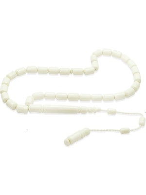 Tesbihname Sistemli Kapsül Kesim Doğal Renk Deve Kemiği Tesbih