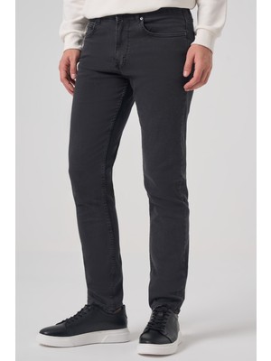Morven  Erkek Füme Denim 5 Cep Dynamic Fit Jean Kot Pantolon