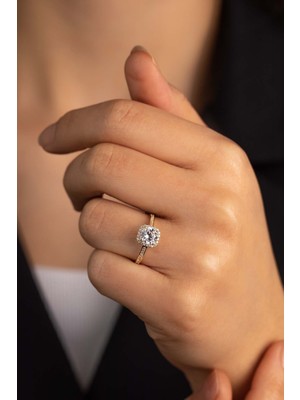 Yavuz Kuyumculuk 14 Ayar Altın Kare Baget Yüzük