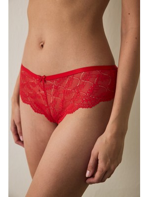 Penti Kırmızı Tassel Detailed Cheeky Hipster Külot