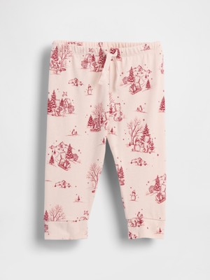 Gap Bebek Açık Pembe First Favorites Organik Pamuk Pull-On Pantolon