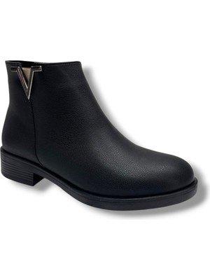 Sdf 160-26 Cilt Deri Trend Fashion Tokalalı Fermuarlı Kadın Bot