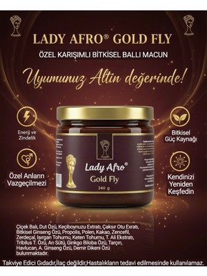 Anzeli Lady Gold Fly Ballı Polenli Ballı Mesir Macunu Ginsengli Multivitamin 240 gr