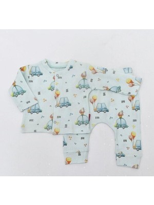Lullaby Önden Çitçitli Waffle Pi̇jama Takim