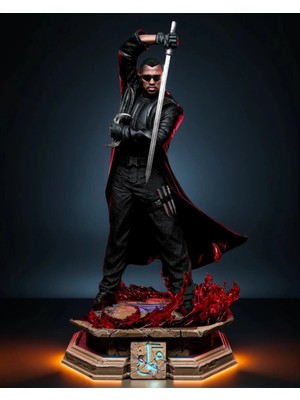 Saranostra Blade 3D Figür Blade Vampir Avcısı 3D Figür Bıçağın Iki Yüzü