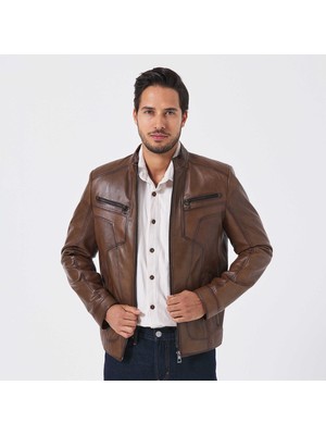Tergan Taba Hakiki Deri Erkek Hakiki Deri Mont - E25KDM310601-R46