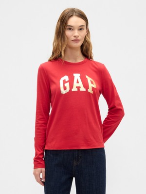 Gap Kadın Kırmızı Favorite Gap Logo T-Shirt