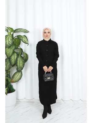 Pilise Etekli Ceketli Takım