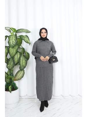 Pilise Etekli Ceketli Takım