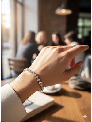 Set.up Komple Taşlarla Işlenmiş Bileklik