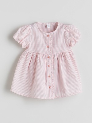 Lc Waikiki Yeni Sezon Çizgili Kız Bebek Gabardin Elbise