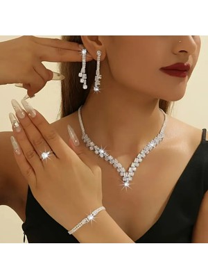 Set.up Gümüş Kaplama El Yapımı Tasarım Set 4'lü Takım