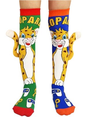 Kostümix Maymun Figürlü Kuyruklu Diz Altı Çorap