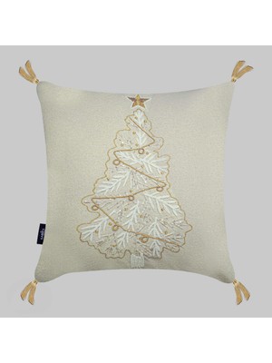 Sarev Merri Kırlent 45X45 Ekru