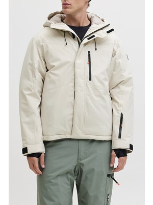 Jack & Jones Jjalpes Regular Fit Kapüşonlu Yaka Su Geçirmez Mont Erkek Mont 12284649