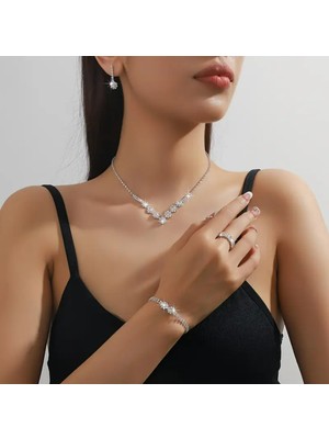 Set.up Gümüş Kaplama El Yapımı Tasarım Set 4'lü Takım