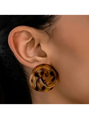 Set.up Reçine Taşlı Küpe