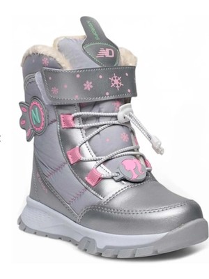 Benitto Kids Dayanıklı, Su Geçimez, Ortopedik, Cırtlıkız Çocuk Kar Botu Ayakkabı BNT170