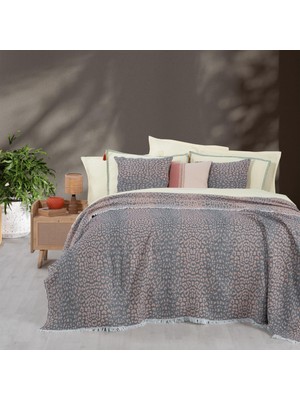 Sarev Jahara Yatak Örtüsü Çift Kişilik Bej