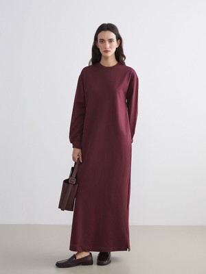 Lc Waikiki Yeni Sezon Bisiklet Yaka Sweatshirt Elbise