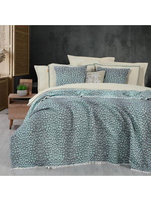 Sarev Jahara Yatak Örtüsü Tek Kişilik Mint