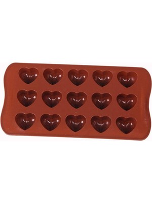 Airobazar Silikon Kalp Şekilli Kalıp, Çikolata Şeker Buz ve Fondant Için, Fırın ve Dondurucu Uyumlu Çok Amaçlı Pişirme Kalıbı Tekli