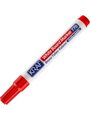 Sinems World Kraf Beyaz Tahta Kalemi Doldurulabilir 770 Kırmızı