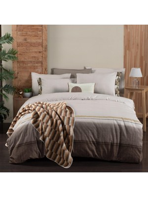 Sarev Zeta Çift Kişilik %100 Pamuk Flanel (Pazen) Nevresim Takımı