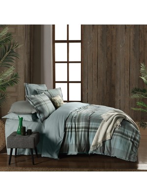 Sarev Lauder Flanel Prime Collection Tek Kişilik Nevresim Takımı Yeşil