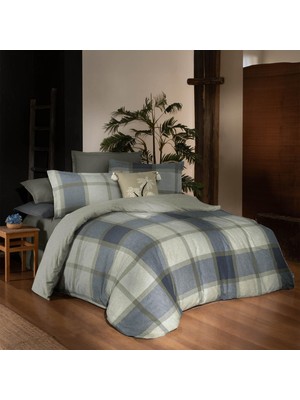 Sarev Gretna Flanel Prime Collection Tek Kişilik Nevresim Takımı Haki