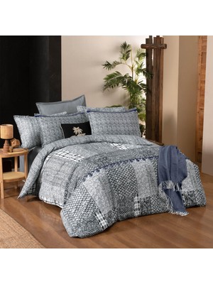 Sarev Vio Çift Kişilik %100 Pamuk Flanel (Pazen) Nevresim Takımı