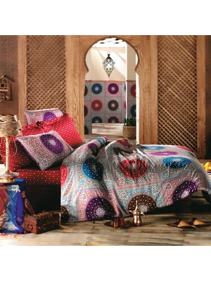 Sarev Arabesque Çift Kişilik Pamuk Saten Nevresim Takımı