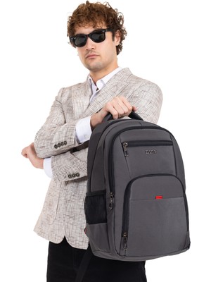 Dada Apple Mocbook Uyumlu USB Aparatlı Laptop Sırt Çantası 14 Inç Darbe Emici Koruma Su Geçirmez Kumaş