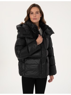 Pierre Cardin Kadın Siyah Oversize Mont 50309064-VR046