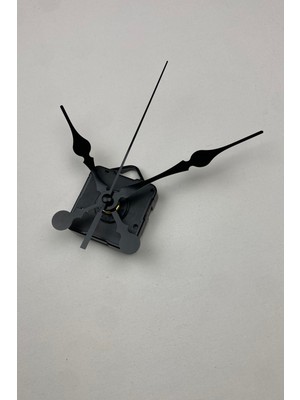 Mooclock Saat Mekanizması, Akar Sessiz Duvar Saati Mekanizması, 14 mm Şaft, Akrep-Yelkovan-Saniye-(Askılı)