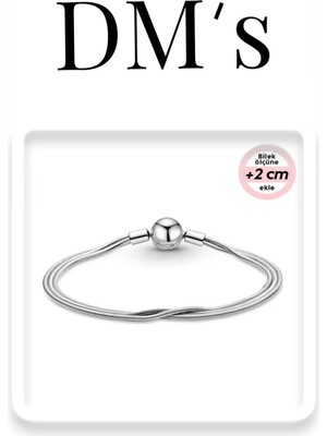 DMs Silver Çoklu Zincir Gümüş Bileklik