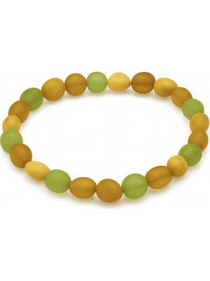 Tesbihname Mat Pastel Renk Natural Form Doğal Damla Kehribar Kadın Bileklik