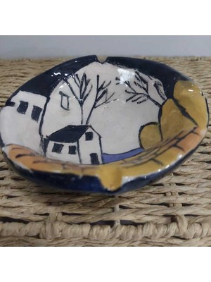 Es Dekor Büyük Küllük El Yapım Seramik Çap 12 cm