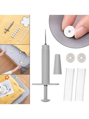 Sanal Trend 2 Paket 48 Düğmeli Yorgan Kılıfı Nevresim Sabitleme Seti Çarşaf Klips Takımı