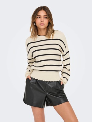 Only Onlibi Ls O-Neck Knt Noos Kadın Kazak 15279935