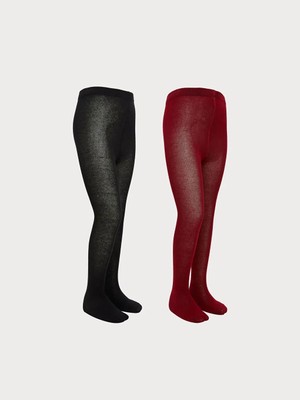 LC Waikiki Basic Kız Çocuk Külotlu Çorap 2'li  (W5)